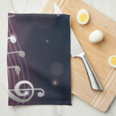 Linge De Cuisine Motif musical (Quart Plié)