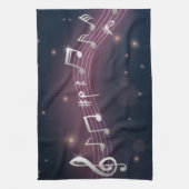 Linge De Cuisine Motif musical (Vertical)