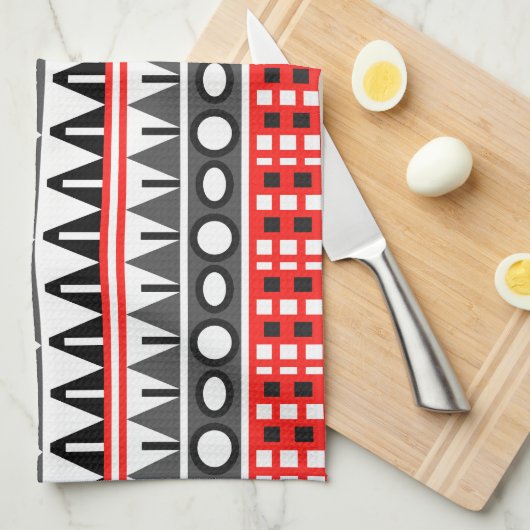 Linge De Cuisine Motif natif Aztec (Quart Plié)