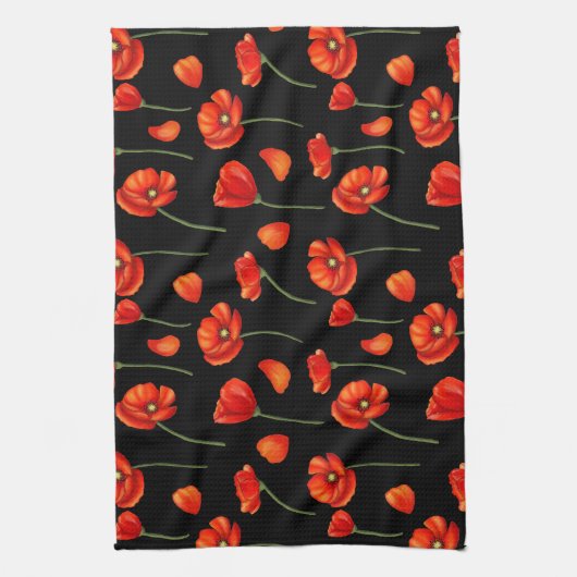 Linge De Cuisine motif noir (Vertical)