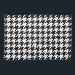 Linge De Cuisine Motif noir blanc de Houndstooth<br><div class="desc">motif sans soudure classique en noir et blanc</div>