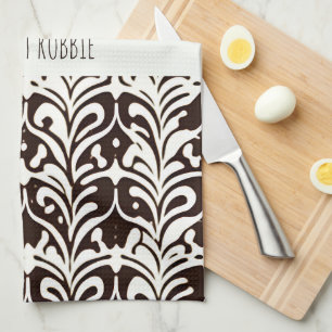 Linge De Cuisine Motif noir blanc de l'ornement africain