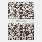 Linge De Cuisine Motif noir blanc de l'ornement africain (Vertical)