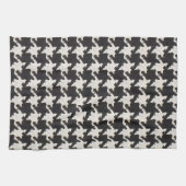 Linge De Cuisine Motif noir blanc Houndstooth (Horizontal)