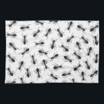 Linge De Cuisine Motif noir drôle de fourmis<br><div class="desc">Ce motif noir mignon et drôle d'insecte de fourmis est parfait pour le hippie à la mode et d'amusement. Son cool et copie idiote est grand pour beaucoup de cadeaux et d'occasions.</div>