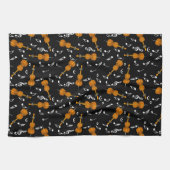 Linge De Cuisine Motif note musique cello (Horizontal)