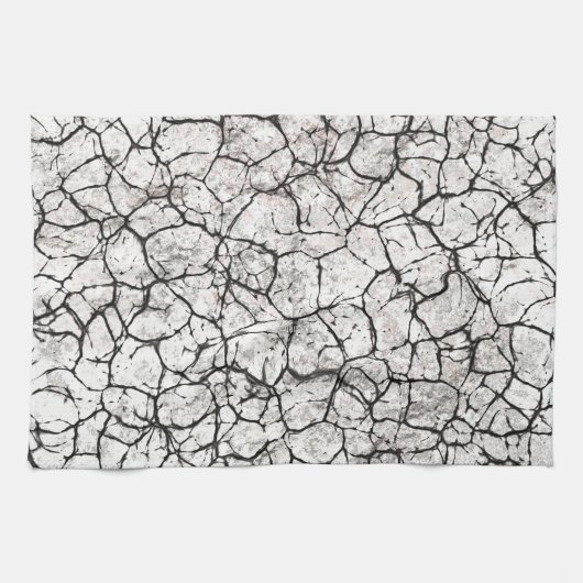 Linge De Cuisine Motif numérique marbre fissuré (Horizontal)