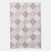 Linge De Cuisine Motif Oblique de géométrique beige et gris (Vertical)