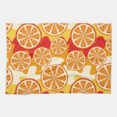 Linge De Cuisine Motif orange (Horizontal)