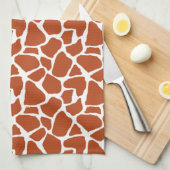 Linge De Cuisine Motif orange-foncé de girafe (Quart Plié)