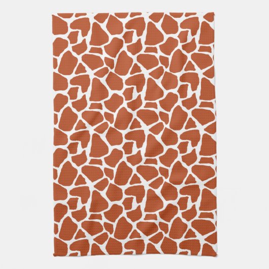 Linge De Cuisine Motif orange-foncé de girafe (Vertical)