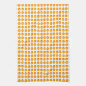Linge De Cuisine Motif Oranges Blanc (Vertical)