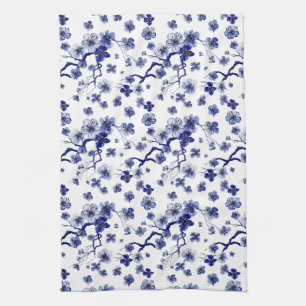 Linge De Cuisine Motif oriental de branche du monogramme   Sakura