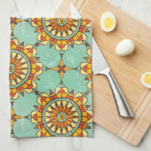 Linge De Cuisine Motif ornemental (Quart Plié)