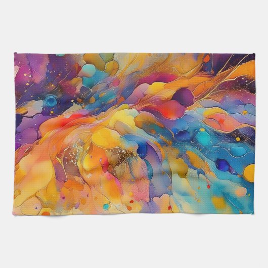 Linge De Cuisine Motif Paint Splatter 2 (Horizontal)