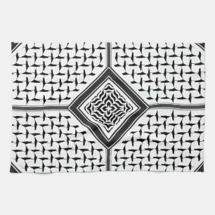 Linge De Cuisine Motif palestinien Kuffiya Design imprimé