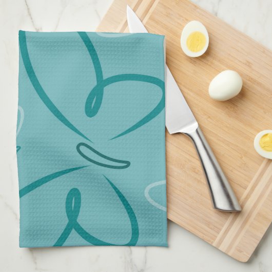 Linge De Cuisine Motif papillon (Quart Plié)