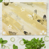 Linge De Cuisine Motif papillon 10 (Plié)