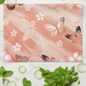 Linge De Cuisine Motif papillon 11 (Plié)