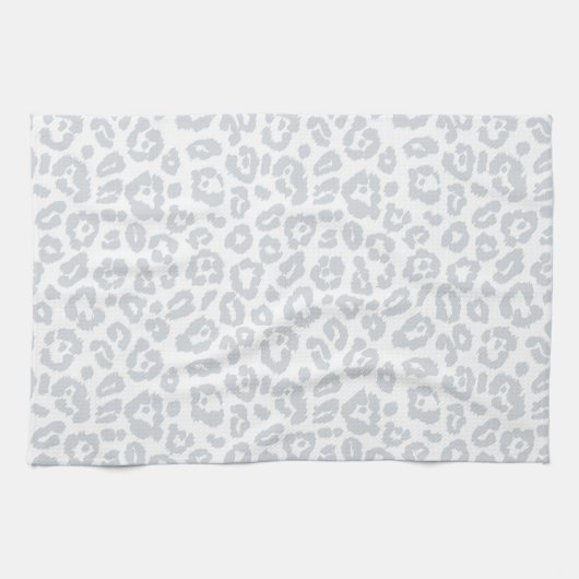 Linge De Cuisine Motif Pastel Blue Leopard (Horizontal)