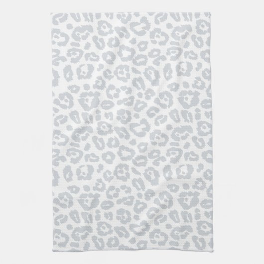 Linge De Cuisine Motif Pastel Blue Leopard (Vertical)