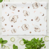 Linge De Cuisine Motif Pastel Sheep (Plié)