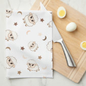 Linge De Cuisine Motif Pastel Sheep (Quart Plié)