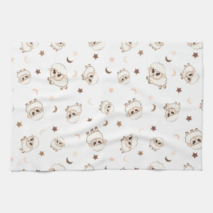 Linge De Cuisine Motif Pastel Sheep