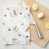 Linge De Cuisine Motif Pastel Sheep (Quart Plié)