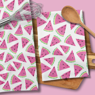 Linge De Cuisine Motif pastèque rose