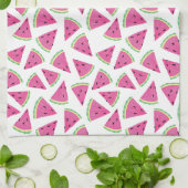 Linge De Cuisine Motif pastèque rose (Plié)