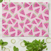 Linge De Cuisine Motif pastèque rose (Plié)