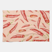 Linge De Cuisine Motif Pepper Red Chili (Horizontal)