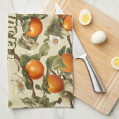 Linge De Cuisine Motif Persimmons (Quart Plié)