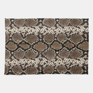 Linge De Cuisine Motif photographique de peau de serpent exotique