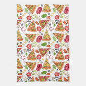 Linge De Cuisine Motif Pizza d'aquarelle (Vertical)