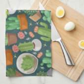 Linge De Cuisine motif plante (Quart Plié)