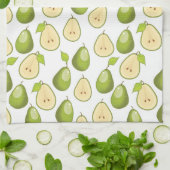 Linge De Cuisine Motif Poires (Plié)