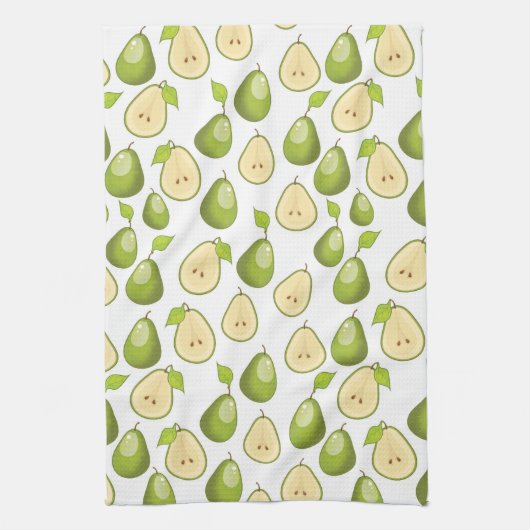 Linge De Cuisine Motif Poires (Vertical)