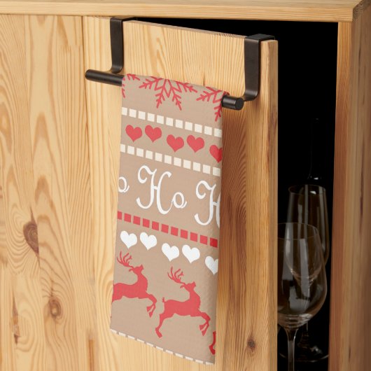 Linge De Cuisine Motif populaire de Noël (Pliage en tiers)
