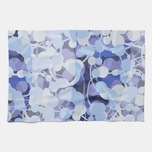 Linge De Cuisine Motif pourpre de microbe (Horizontal)