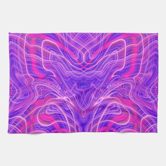 Linge De Cuisine Motif psychédélique violet (Horizontal)