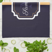 Linge De Cuisine Motif Quatrefoil (Plié)