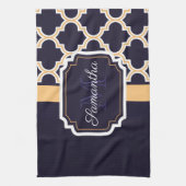 Linge De Cuisine Motif Quatrefoil (Vertical)
