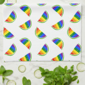 Linge De Cuisine Motif Rainbow Watermelon (Plié)