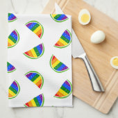 Linge De Cuisine Motif Rainbow Watermelon (Quart Plié)