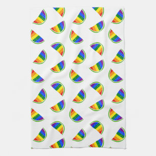Linge De Cuisine Motif Rainbow Watermelon