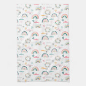 Linge De Cuisine Motif Rainbows & Hearts (Vertical)