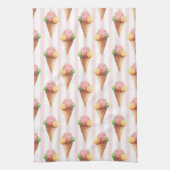 Linge De Cuisine Motif rayé avec glace (Vertical)