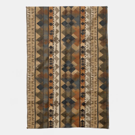 Linge De Cuisine Motif rayure rustique sud-ouest (6) (Vertical)